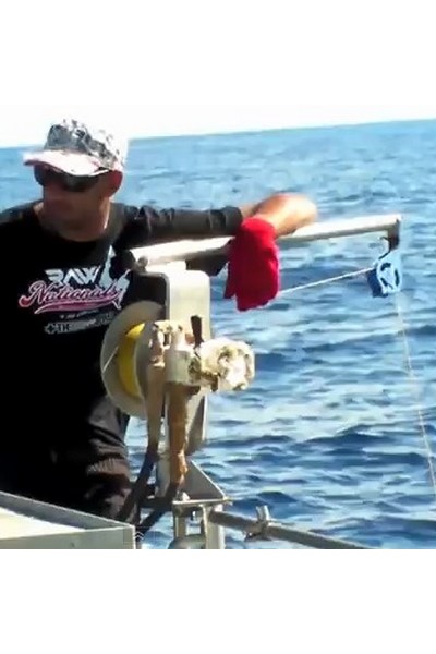Deep sea fishing reel 433 w/ davit arm - Virhydro, the fishing machine